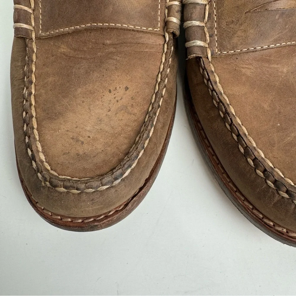 J. Crew Men’s Camden Distressed Leather Penny Loafers